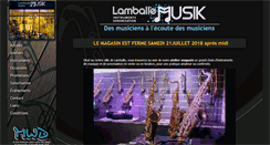 Desktop Screenshot of lamballemusik.com