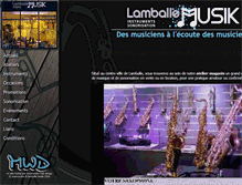 Tablet Screenshot of lamballemusik.com